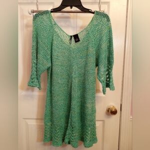 SKU 201W New Directions crochet top.